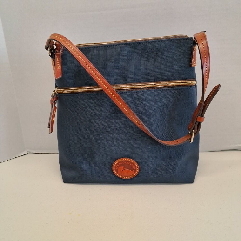Dooney & Bourke Canvas Shoulder Bag - BLUE - Picture 1 of 16
